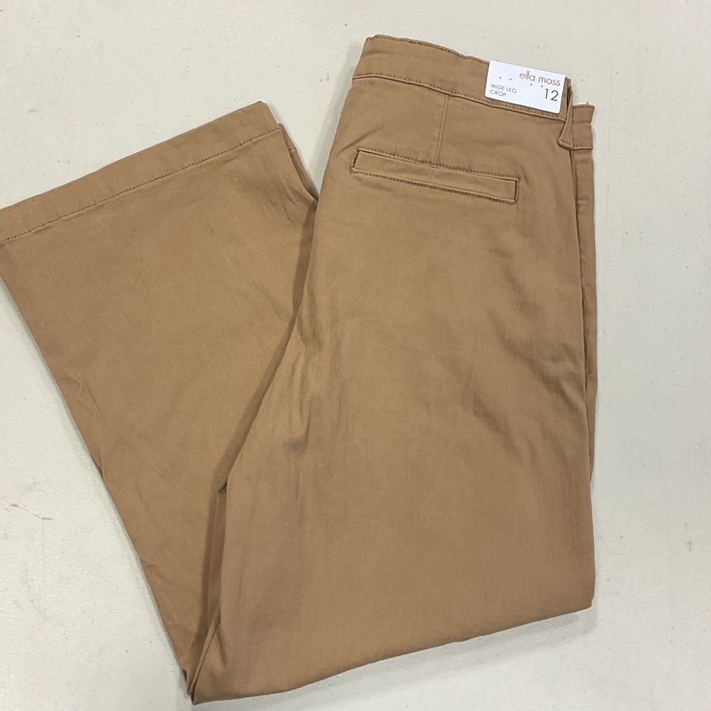 Ella Moss Tan Wide Leg Pants
